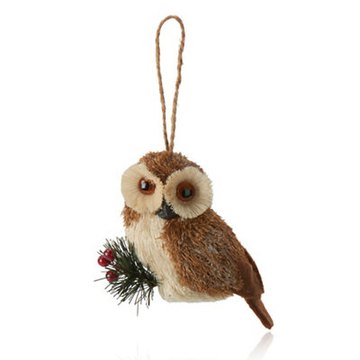 Owl Christmas tree hanging decoration