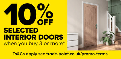 10% off selected interior doors when you buy 3 or more. Click here to shop this offer. Terms & conditions apply, see the Promotional terms & conditions link in the footer of the page.