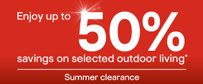 Up to 50% of outdoor living