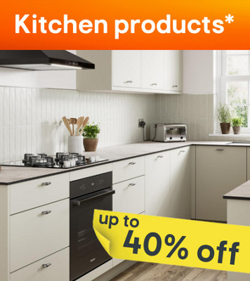 Up to 40% off selected kitchen products.  Terms & conditions apply, see the *Terms & conditions at the end of the page. Shop now