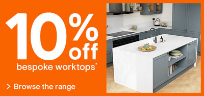 10% off selected bespoke kitchen worktops. Browse the range.