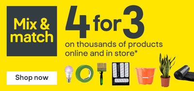 4 for 3 on thousands of products online and in store. Terms & conditions apply, see the *Terms & conditions at the end of the page.