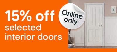 15% off selected interior doors. Online only. Includes the Jeld-Wen 4 panel Solid core Unglazed Contemporary White Woodgrain effect Internal Door. Shop now.