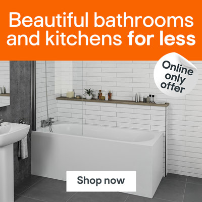 Beautiful kitchens and bathrooms for less. Online only. Shop now.