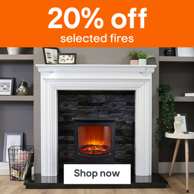 20% off selected fires. Shop now