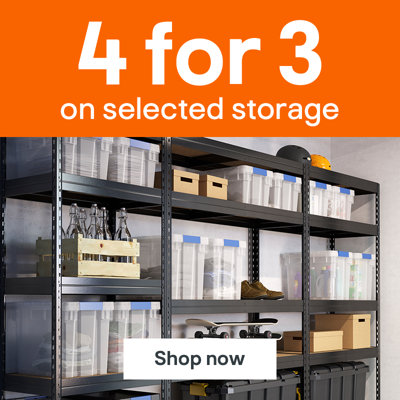 4 for 3 on selected storage. Shop now.