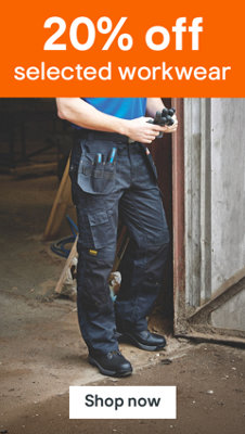 20% off selected workwear. Shop now