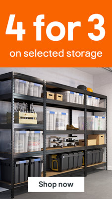 4 for 3 on selected storage. Shop now