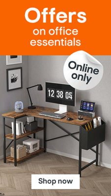 Offers on office essentialsonline only offer. Includes MCC Direct Computer Desk with 2 Adjustable shelves. Shop now