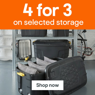 4 for 3 on selected storage. Shop now