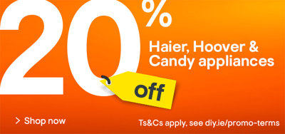 20% off selected Candy, Haier and Hoover kitchen appliances. Shop now.