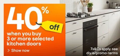 40% off selected Alpinia and Stevia kitchen doors when you buy 3 or more. Shop now.