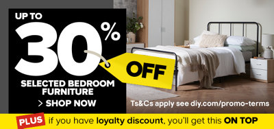 Up to 30% off selected bedrooms. Shop now.