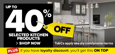 Up to 40% off selected kitchen products. Shop now.