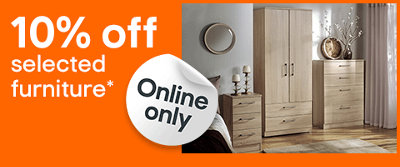 10% off selected furniture. Online only. Click here to shop now. Terms & conditions apply, refer to the Promotional terms & conditions link in the footer of the page.