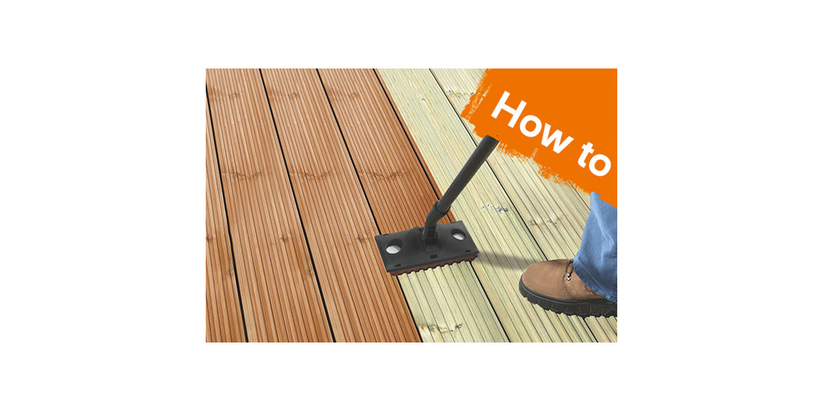 How to paint decking at B&Q