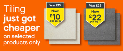 Tiling just got cheaper on selected products only. Terms & conditions apply, refer to the Promotional terms & conditions link in the footer of the page.