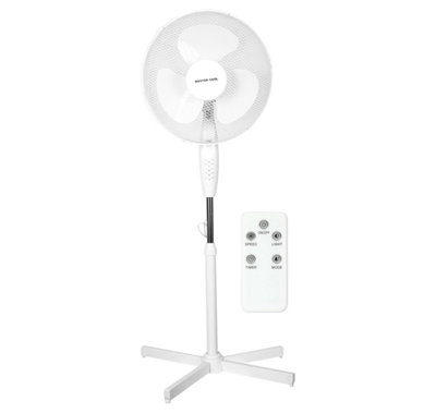 A 2 z Pedestal Fan 16 Inch 3-Speed Setting Wide Angled Oscillating with ...