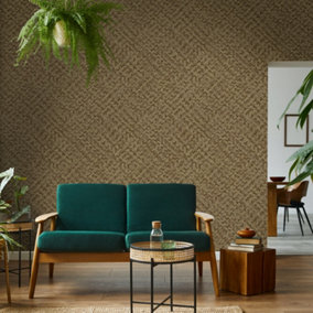 A contemporary woven effect paper, made on a paste the wall backing with extra tough and durable embossed vinyl on the front