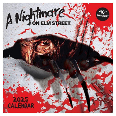 A Nightmare On Elm Street 2025 Square Wall Calendar Multicoloured (30cm ...