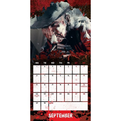 A Nightmare On Elm Street 2025 Square Wall Calendar Multicoloured (30cm ...