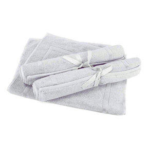 A&R Towels Bath Mat White (One Size)