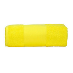 A&R Towels Print-Me Bath Towel Bright Yellow (One Size)