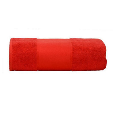 A&R Towels Print-Me Bath Towel Fire Red (One Size) Price Comparisons | Compare The Build