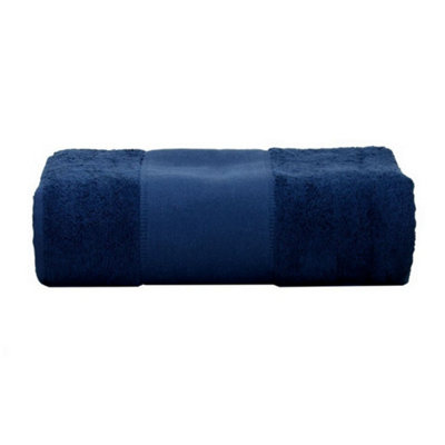 A&R Towels PrintMe Bath Towel French Navy (One Size) DIY at B&Q