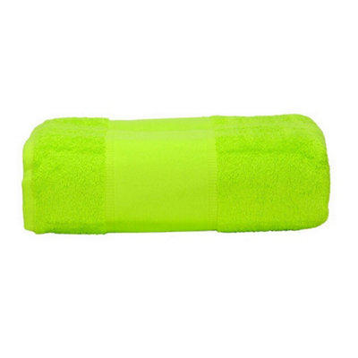 A&R Towels Print-Me Bath Towel Lime Green (One Size) Price Comparisons | Compare The Build