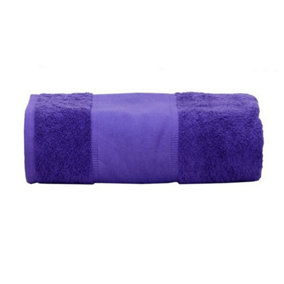 A&R Towels Print-Me Bath Towel Purple (One Size)