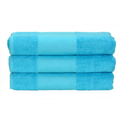 A&R Towels PrintMe Hand Towel Aqua Blue (One Size) DIY at B&Q