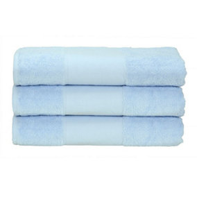 A&R Towels Print-Me Hand Towel Light Blue (One Size)