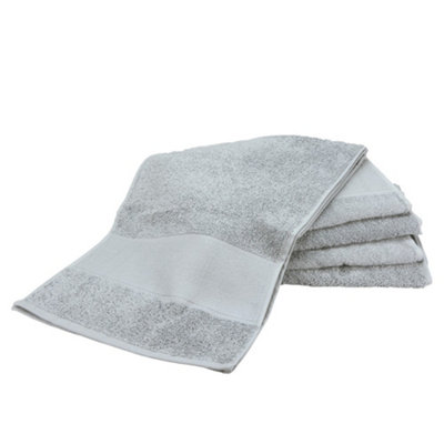 A&R Towels Print-Me Sport Towel Light Grey (One Size) Price Comparisons | Compare The Build