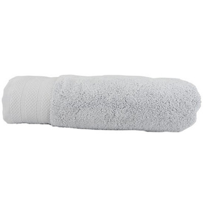 A&R Towels Pure Luxe Bath Towel Light Grey (One Size) | DIY At B&Q