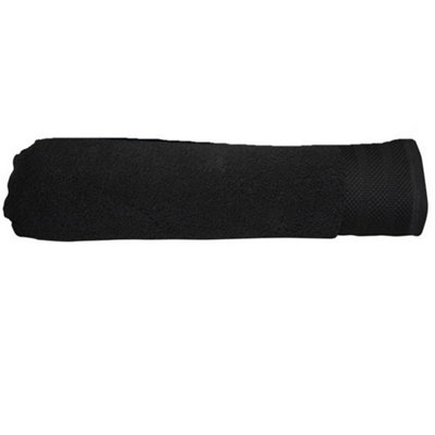 A&R Towels Pure Luxe Bath Towel Pure Black (One Size) Price Comparisons | Compare The Build