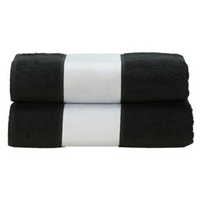 A&R Towels Subli-Me Bath Towel Black (One Size)