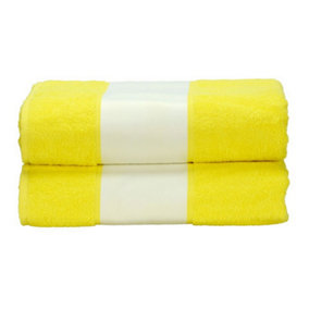 A&R Towels Subli-Me Bath Towel Bright Yellow (One Size)