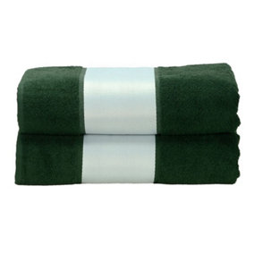 A&R Towels Subli-Me Bath Towel Dark Green (One Size)
