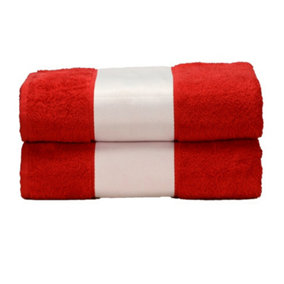 A&R Towels Subli-Me Bath Towel Fire Red (One Size)