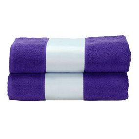 A&R Towels Subli-Me Bath Towel Purple (One Size)