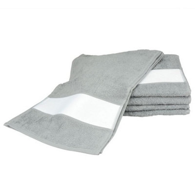 A&R Towels Subli-Me Sport Towel Anthracite Grey (One Size) | DIY at B&Q