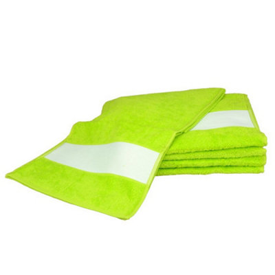 A&R Towels Subli-Me Sport Towel Lime Green (One Size)