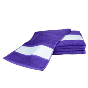 A&R Towels Subli-Me Sport Towel Purple (One Size)