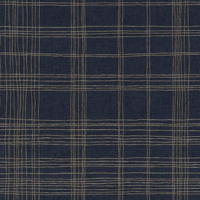 A.S. Creation Ava New York Tartan Blue & Gold Check Wallpaper 37919-4