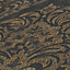 A.S. Creation David Vienna Black & Gold Damask Metallic Wallpaper 39112-3