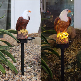 A Single Eagle LED Solar Outdoor Landscape Garden Decoration Light