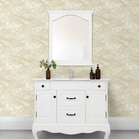 A Street Cream Weave Cloud Metallic Wallpaper FD25710