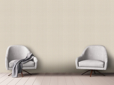 A Street Prints Symetrie KFinetic Light Brown Wallpaper