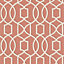 A Street Prints Symetrie Quantum Coral, Grey & White Art Deco Wallpaper
